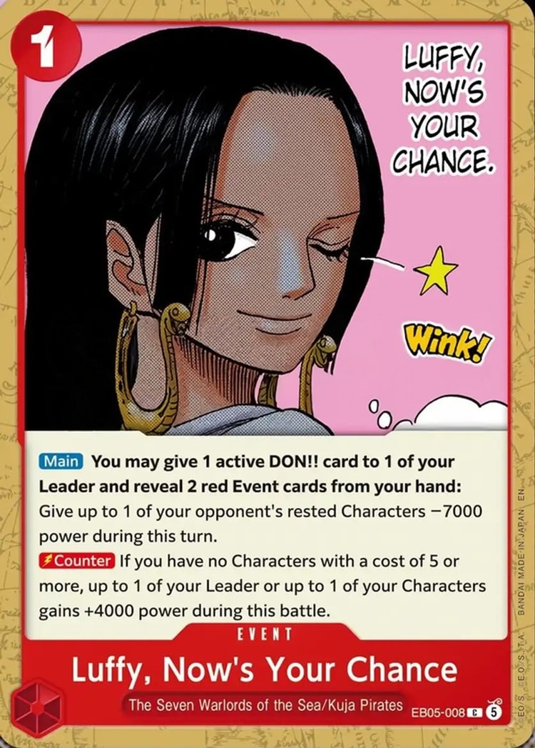 Luffy, Now's Your Chance