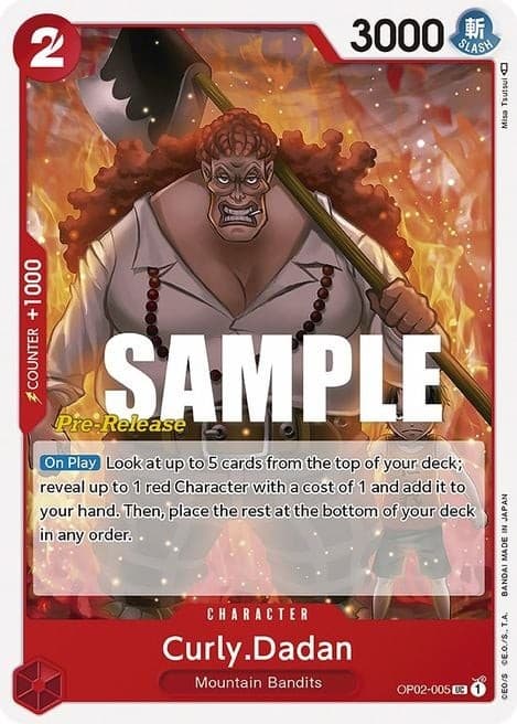 Curly Dadan (Super Pre-Release Stamp)