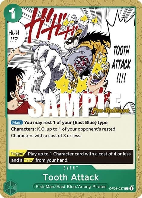 Tooth Attack (Pre-Release Stamp)