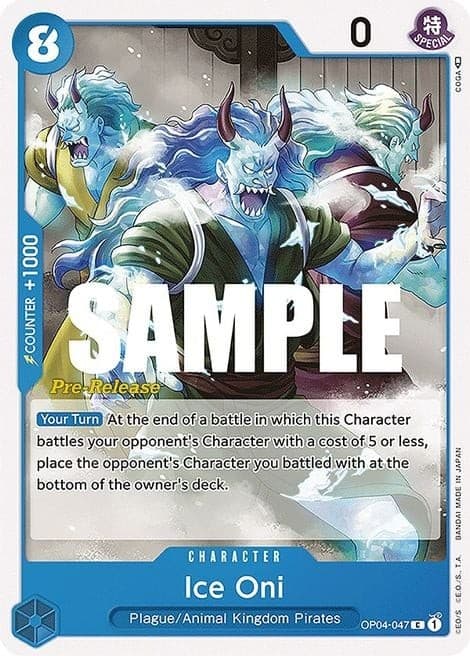 Ice Oni (Pre-Release Stamp)
