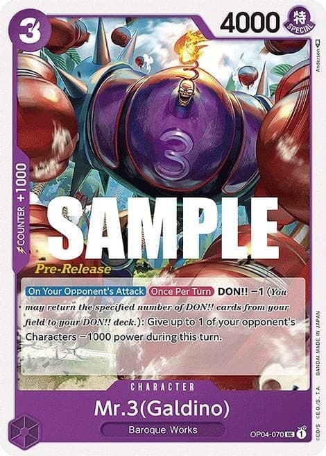 Mr. 3 (Galdino) (Pre-Release Stamp)