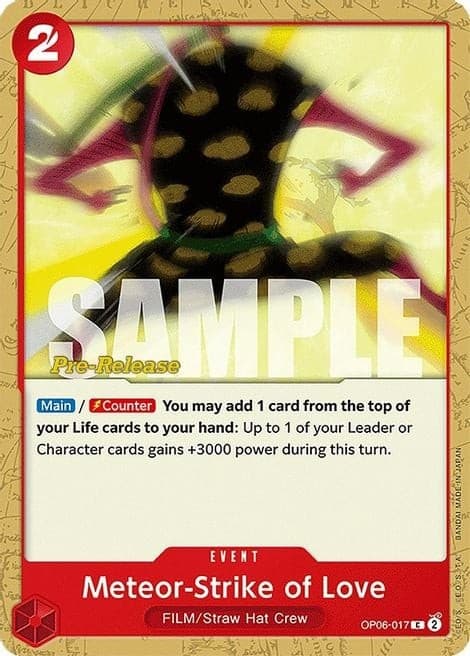 Meteor-Strike of Love (Pre-Release Stamp)