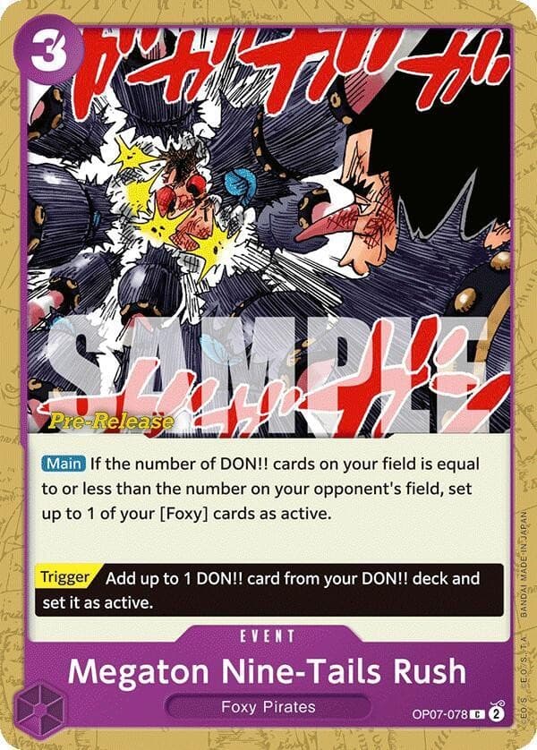 Megaton Nine-Tails Rush (Pre-Release Stamp)