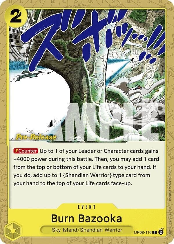Burn Bazooka (Pre-Release Stamp)