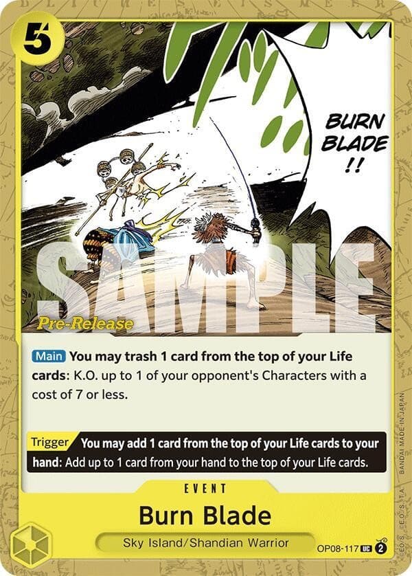 Burn Blade (Pre-Release Stamp)