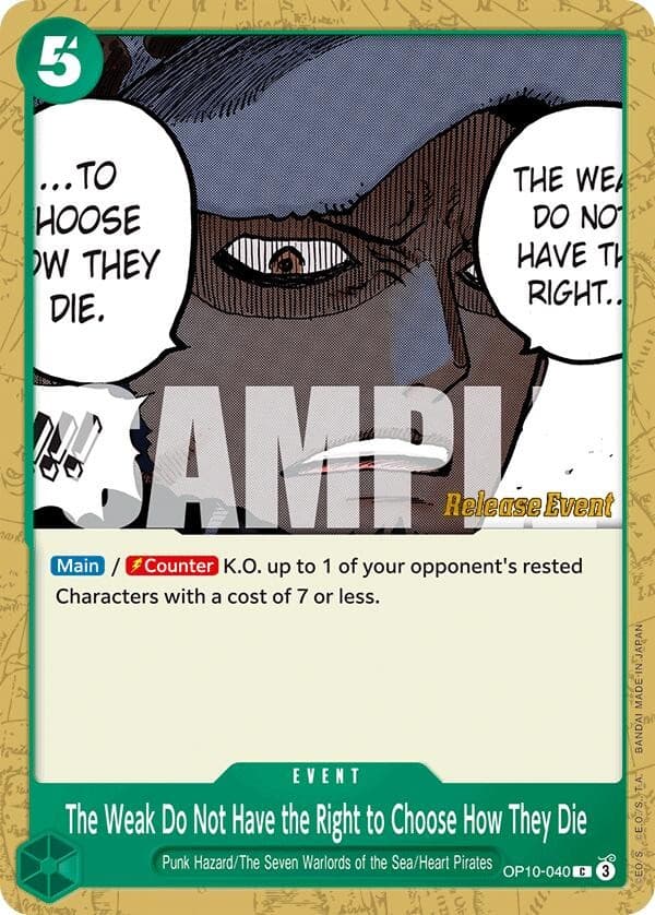 The Weak Do Not Have the Right to Choose How They Die (Pre-Release Stamp)