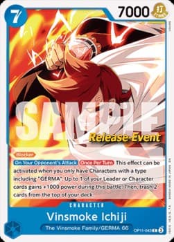 Vinsmoke Ichiji (Pre-Release Stamp)