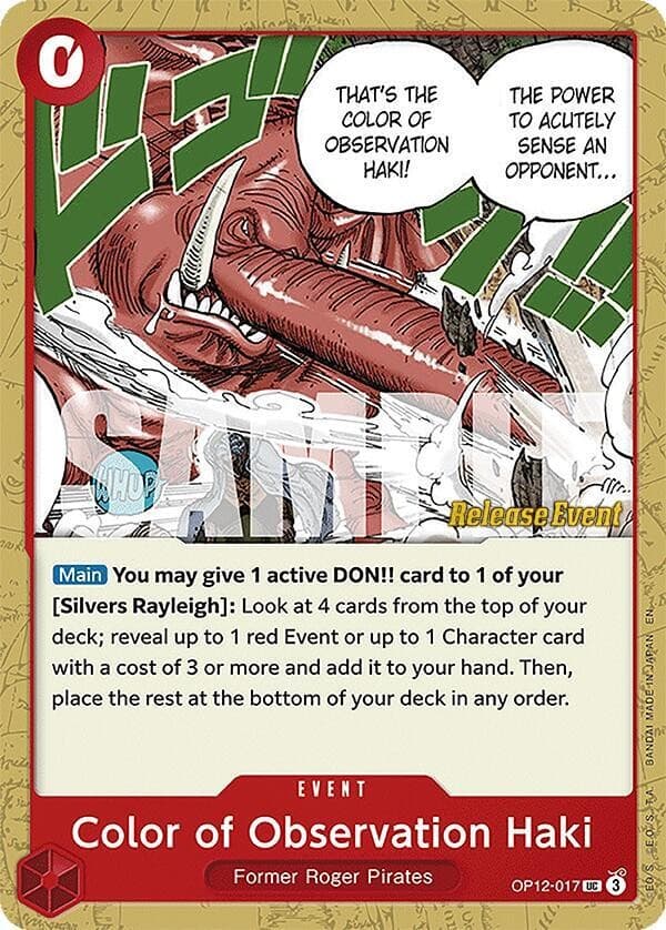 Color of Observation Haki (Pre-Release Stamp)