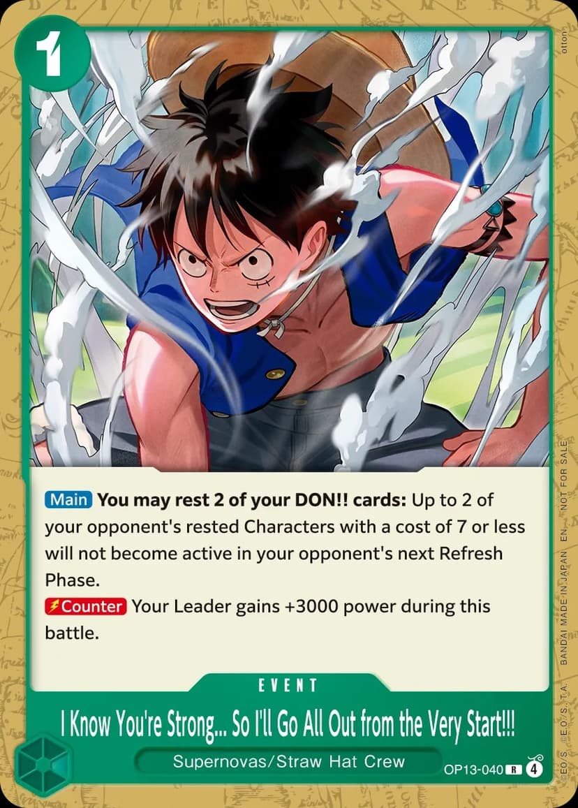 I Know You're Strong... So I'll Go All Out from the Very Start!!! (Tournament Pack 2026 Vol. 4)