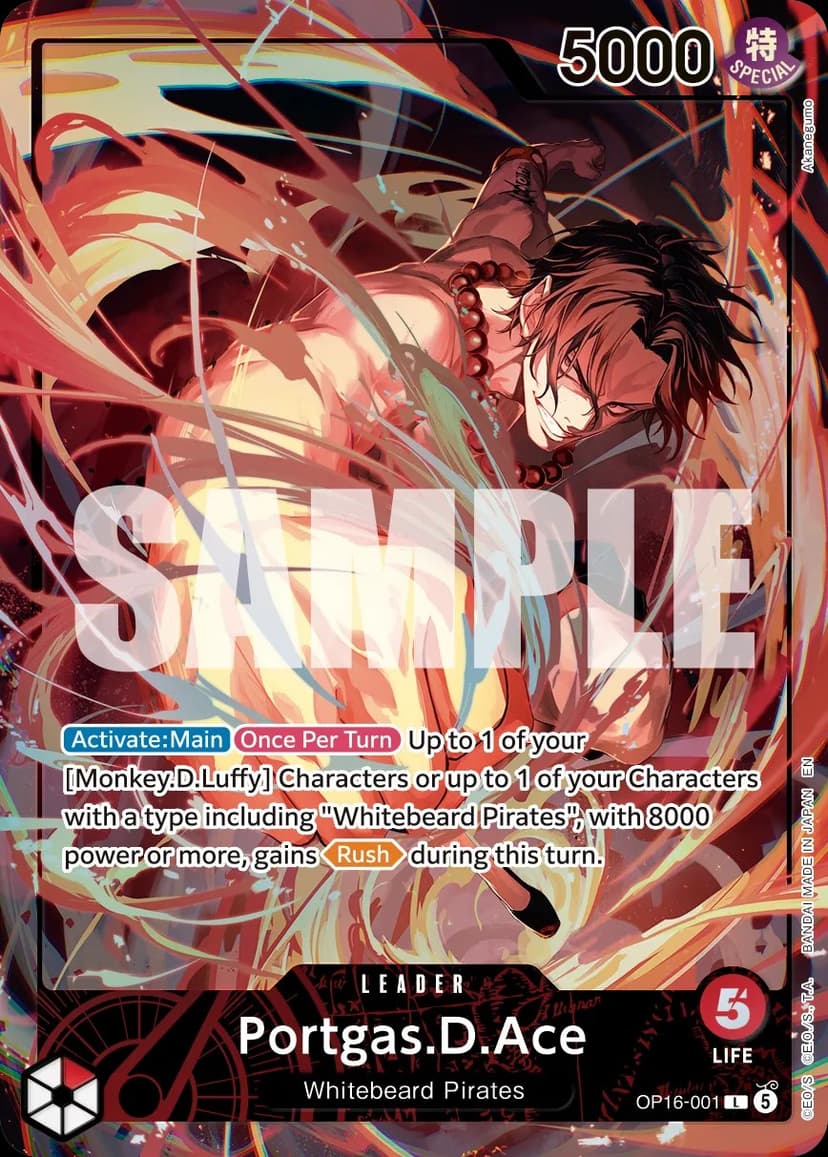 Portgas D. Ace (Official Playmat - Flame-Flame Fruit Coliseum)