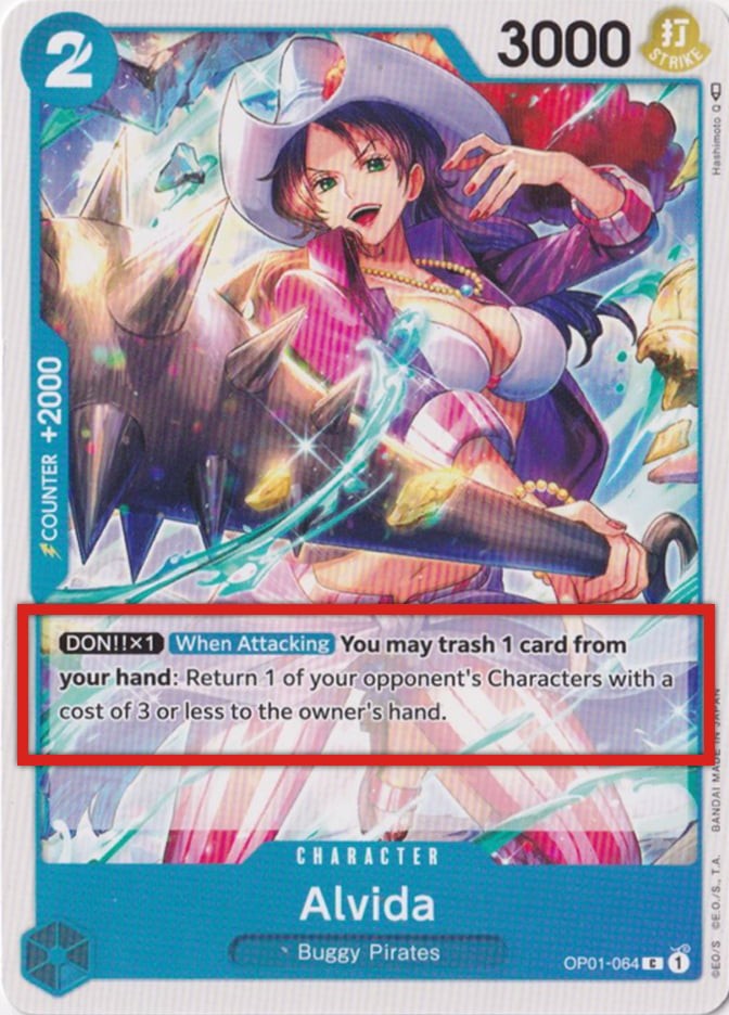 Alvida (Pre-Errata Card | Missing Text "Up to")