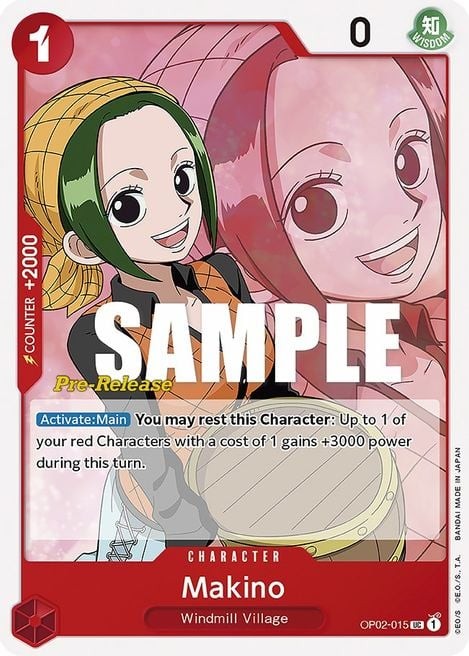 Makino (Super Pre-Release Stamp)