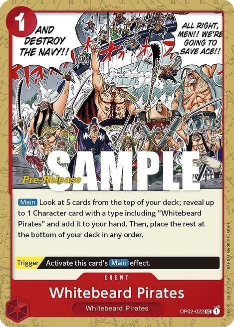 Whitebeard Pirates (Super Pre-Release Stamp)