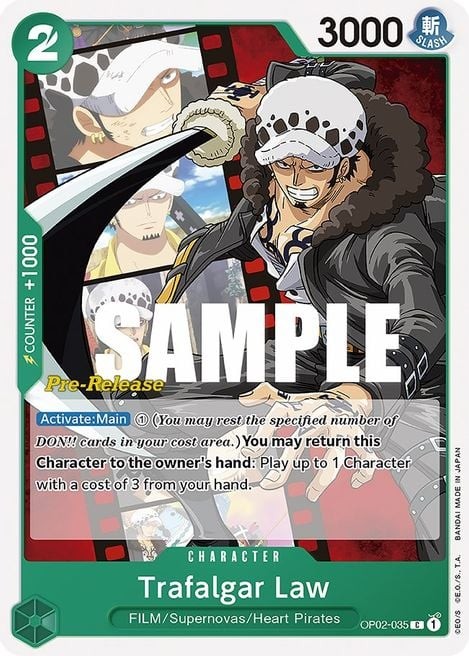 Trafalgar Law (Super Pre-Release Stamp)