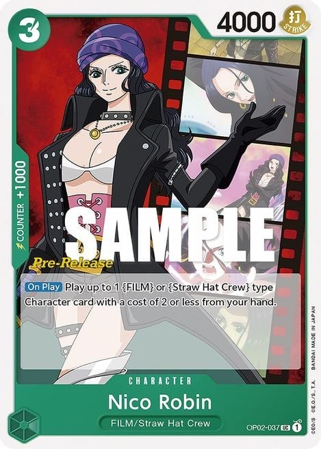 Nico Robin (Super Pre-Release Stamp)