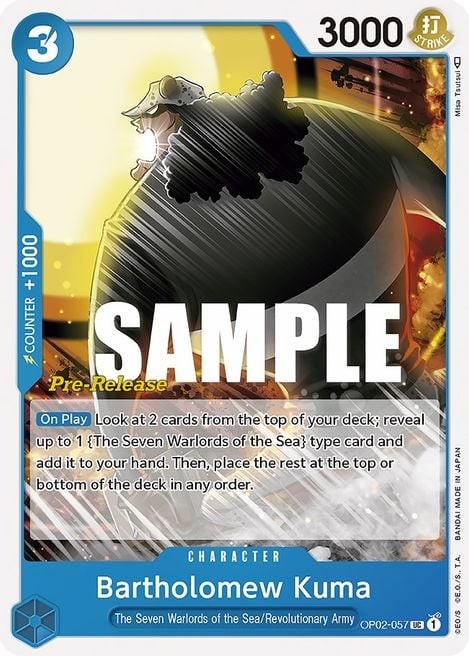 Bartholomew Kuma (Super Pre-Release Stamp)