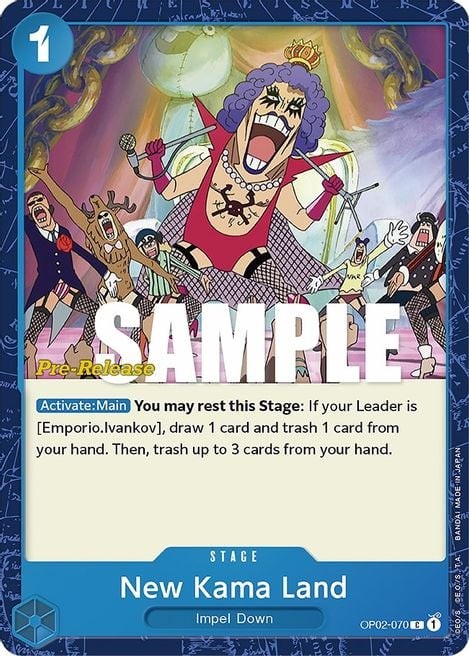New Kama Land (Super Pre-Release Stamp)