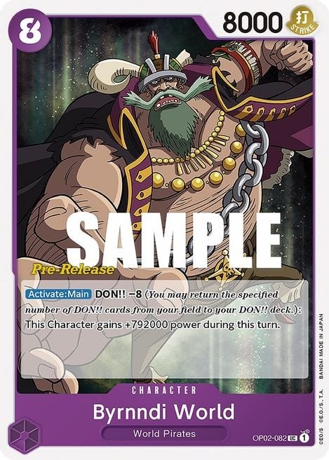 Byrnndi World (Super Pre-Release Stamp)