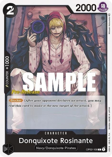 Donquixote Rosinante (Super Pre-Release Stamp)