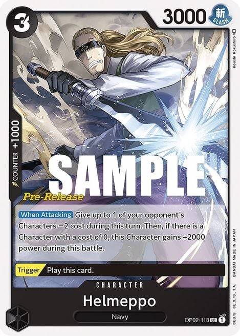Helmeppo (Super Pre-Release Stamp)