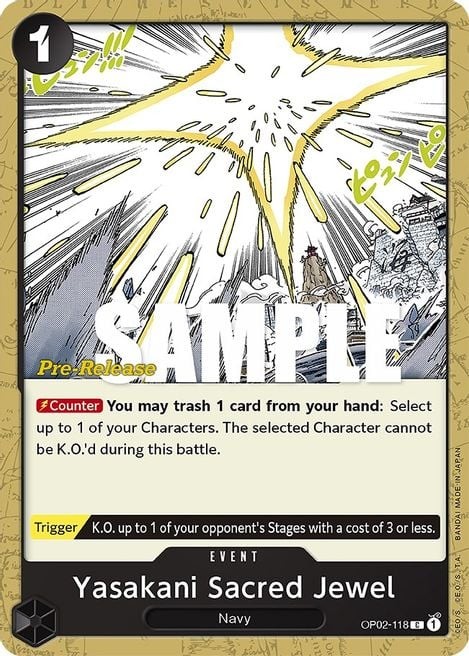 Yasakani Sacred Jewel (Super Pre-Release Stamp)