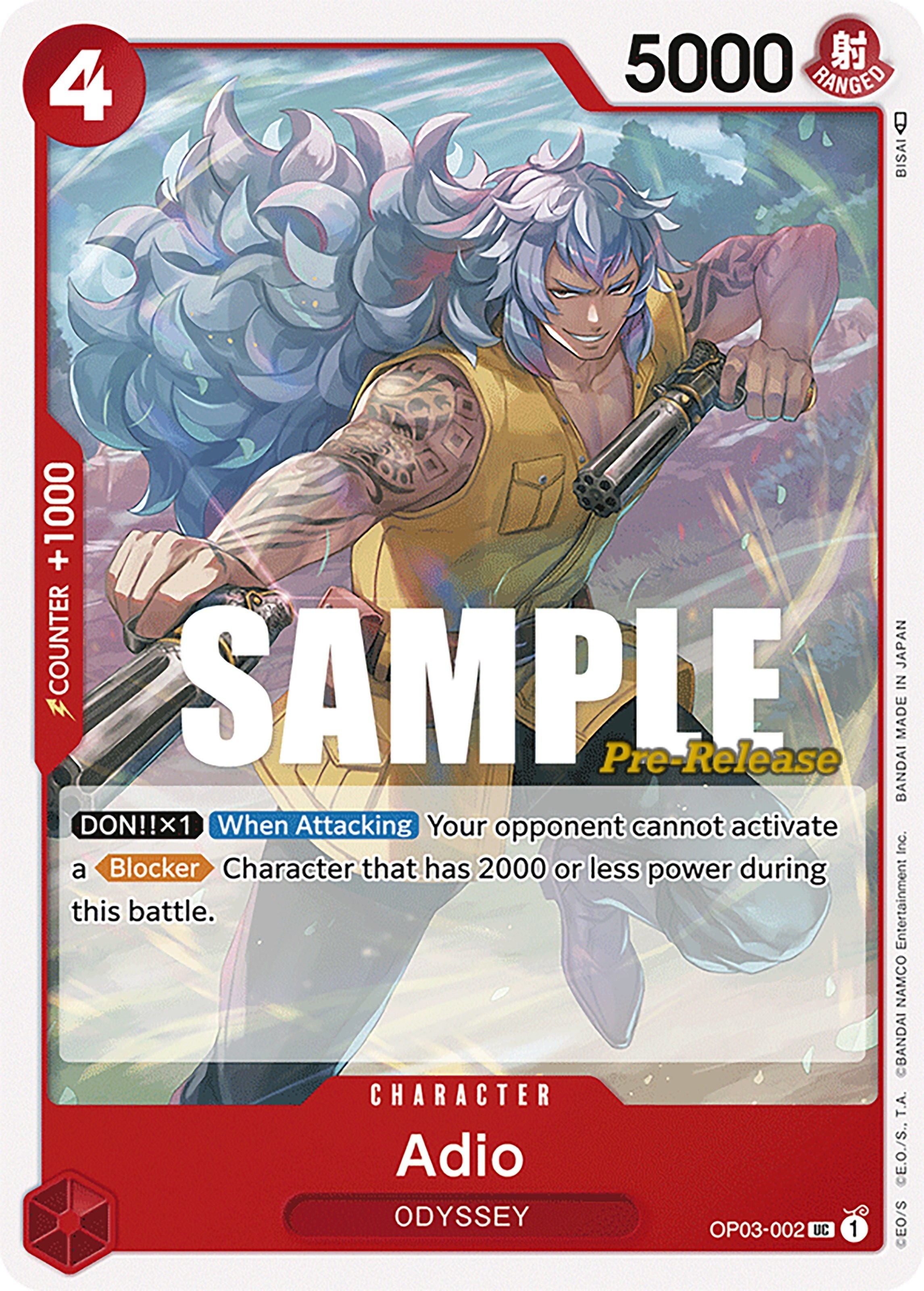 Adio (Pre-Release Stamp)