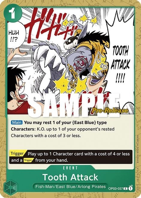 Tooth Attack (Pre-Release Stamp)