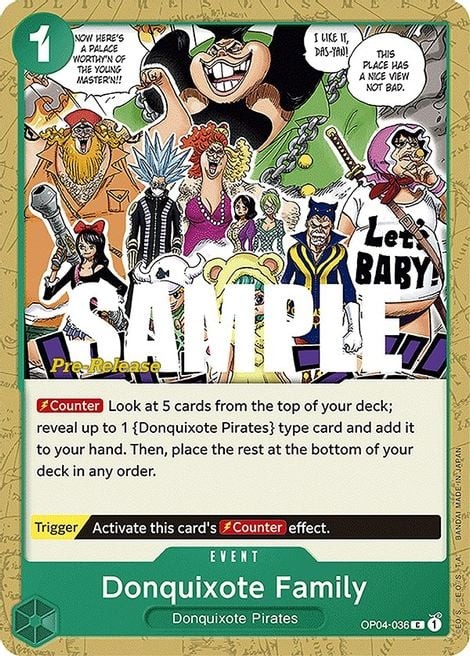 Donquixote Family (Pre-Release Stamp)