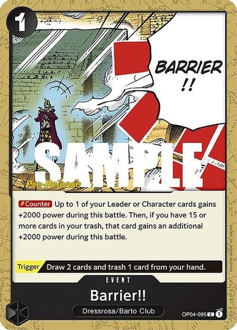 Barrier!! (Pre-Release Stamp)