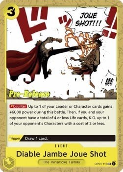Diable Jambe Joue Shot (Pre-Release Stamp)