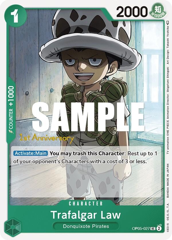 Trafalgar Law (1st Anniversary Stamp)