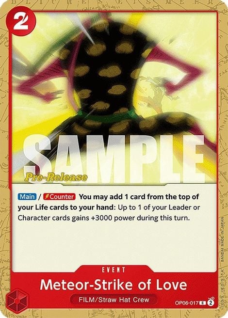 Meteor-Strike of Love (Pre-Release Stamp)