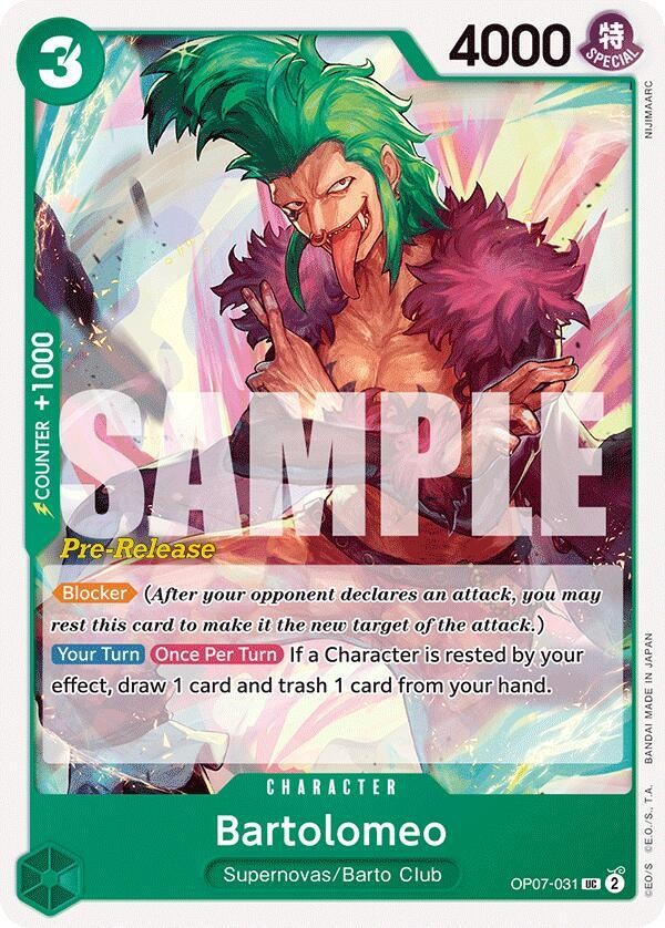 Bartolomeo (Pre-Release Stamp)
