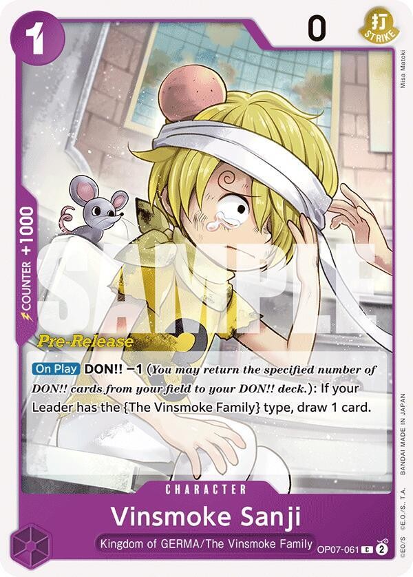 Vinsmoke Sanji (Pre-Release Stamp)
