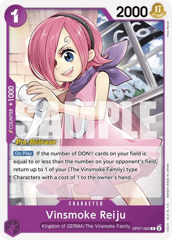Vinsmoke Reiju (Pre-Release Stamp)