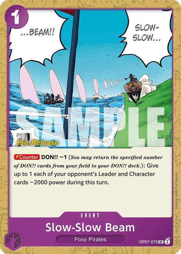 Slow-Slow Beam (Pre-Release Stamp)