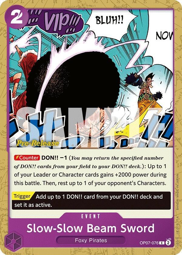 Slow-Slow Beam Sword (Pre-Release Stamp)