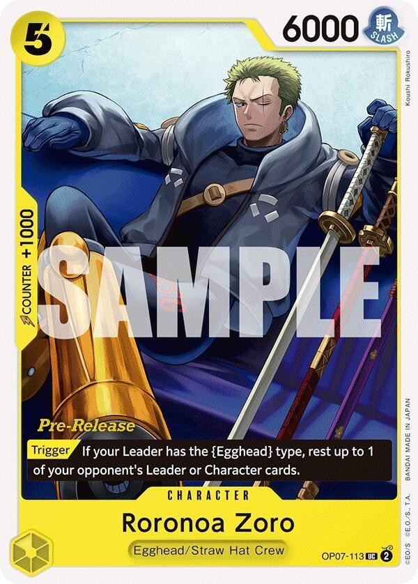 Roronoa Zoro (Pre-Release Stamp)