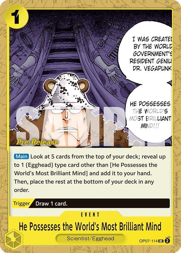 He Possesses the World's Most Brilliant Mind (Pre-Release Stamp)
