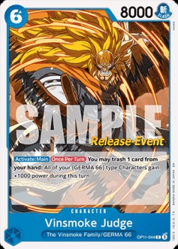 Vinsmoke Judge (Pre-Release Stamp)