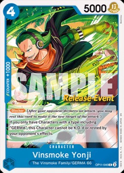 Vinsmoke Yonji (Pre-Release Stamp)