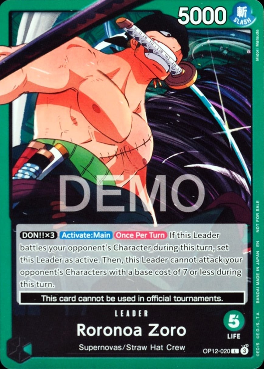 Roronoa Zoro (Demo Deck 2026 Stamp)