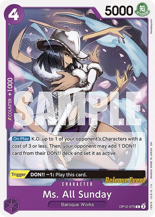 Ms. All Sunday (Pre-Release Stamp)