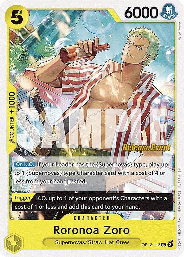 Roronoa Zoro (Pre-Release Stamp)