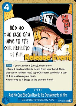 And No One Else Can Have It! It's Our Memento of Him (Pre-Release Stamp)