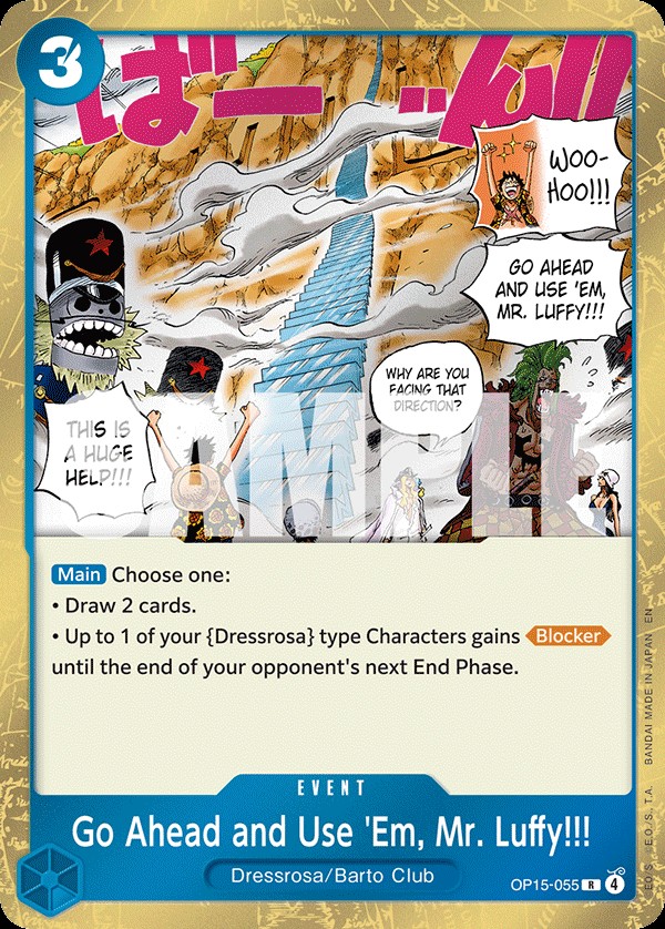 Go Ahead and Use 'Em, Mr. Luffy!!!