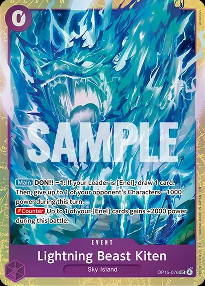 Lightning Beast Kiten (Premium Card Best Selection Vol. 7)