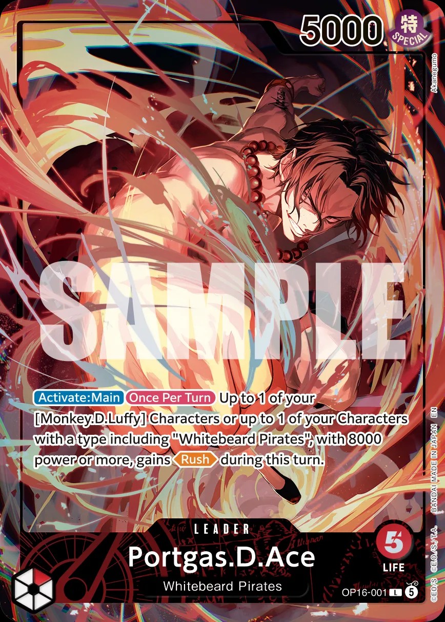 Portgas D. Ace (Official Playmat - Flame-Flame Fruit Coliseum)