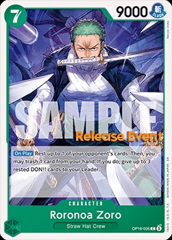 Roronoa Zoro (Pre-Release Stamp)