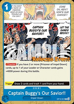 Captain Buggy's Our Savior!! (Pre-Release Stamp)